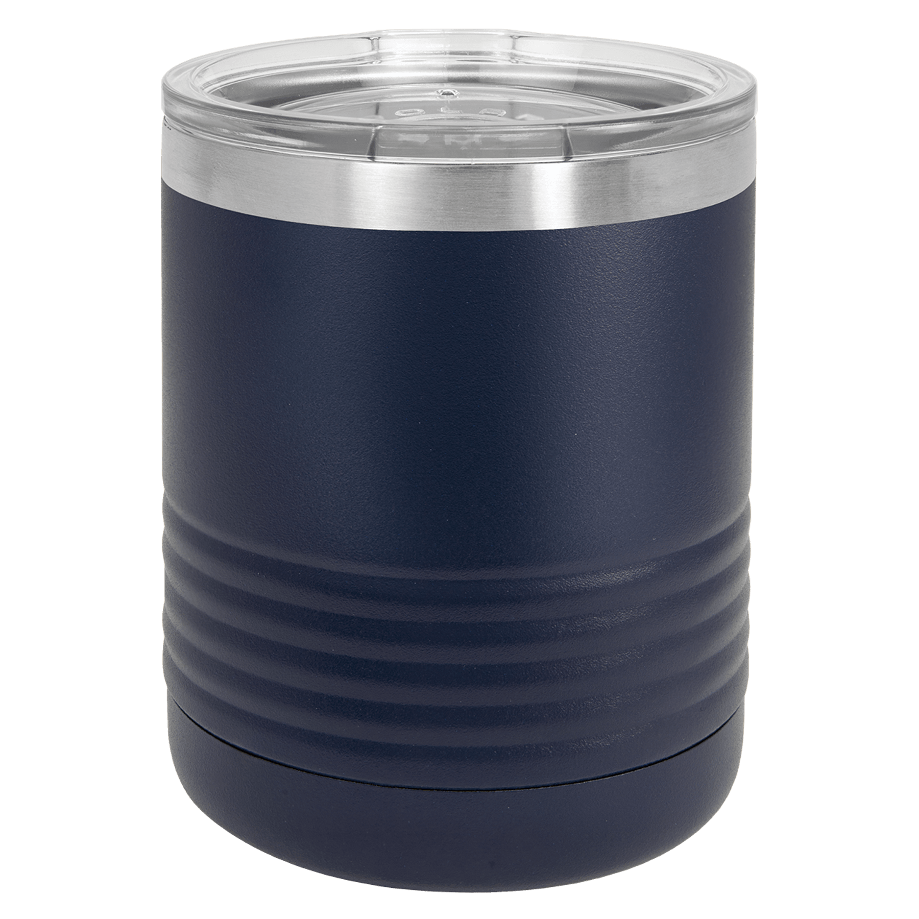 Polar Camel 10 oz. Navy Blue Ringneck Tumbler w/Clear Lid