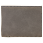 Gray Leatherette Bi-Fold Wallet w/Flip  ID Display