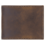 Rustic/Gold Leatherette Bi-Fold Wallet w/Flip  ID Display
