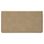 6.75" x 3.5" Light Brown Leatherette Checkbook Cover