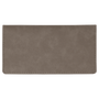 6.75" x 3.5" Gray Leatherette Checkbook Cover