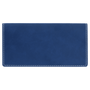 6.75" x 3.5" Blue/Silver Leatherette Checkbook Cover