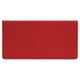 6.75" x 3.5" Red Leatherette Checkbook Cover