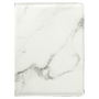 4.25" x 5.5" White Marble Leatherette Passport Holder