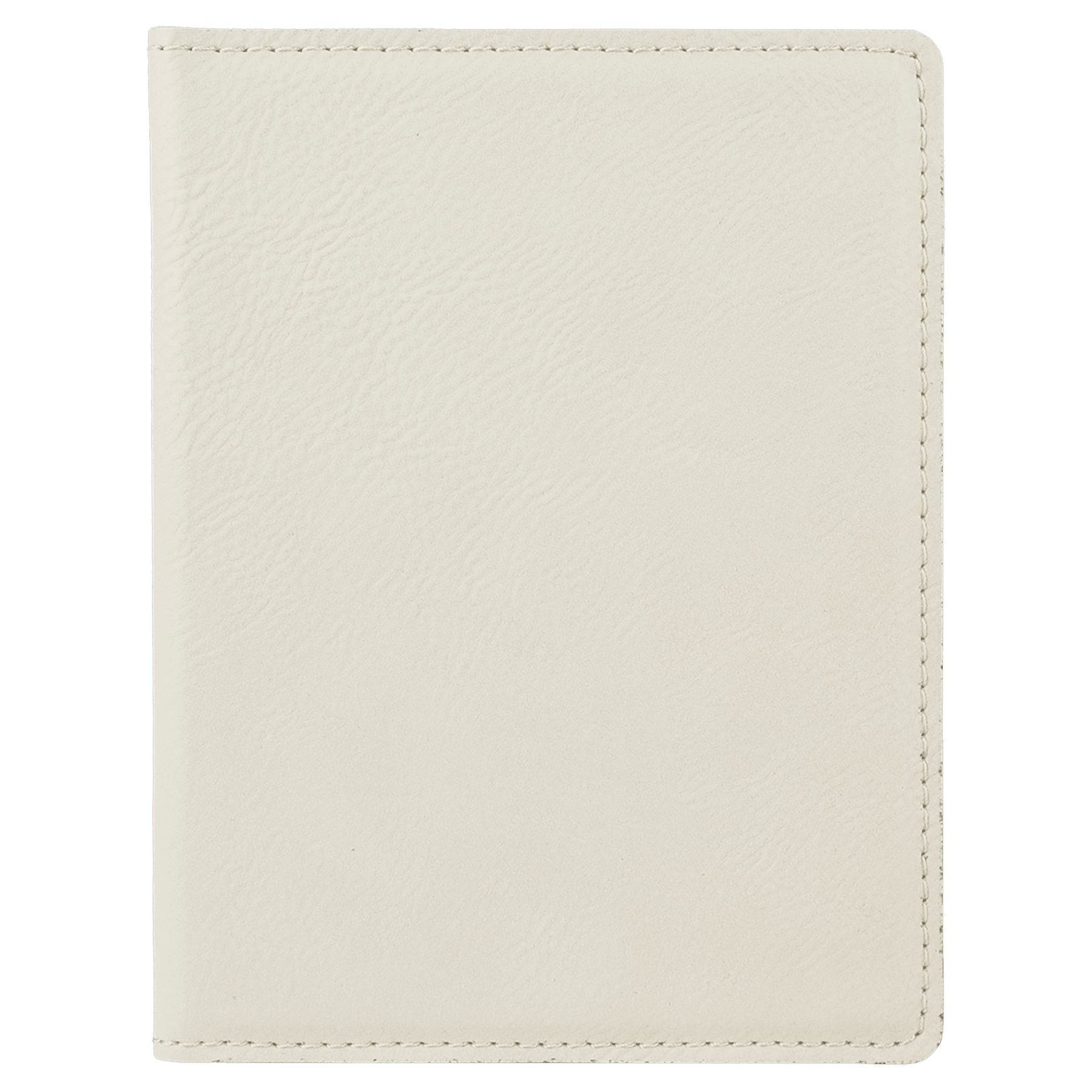 4.25" x 5.5" White Leatherette Passport Holder