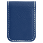 1.75" x 2.5" Blue/Silver Leatherette Money Clip
