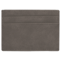 4" x 2.75" Gray Leatherette Wallet Clip