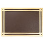 Bronze/Brown Rectangle Cast Aluminum Sign w/4 Screws