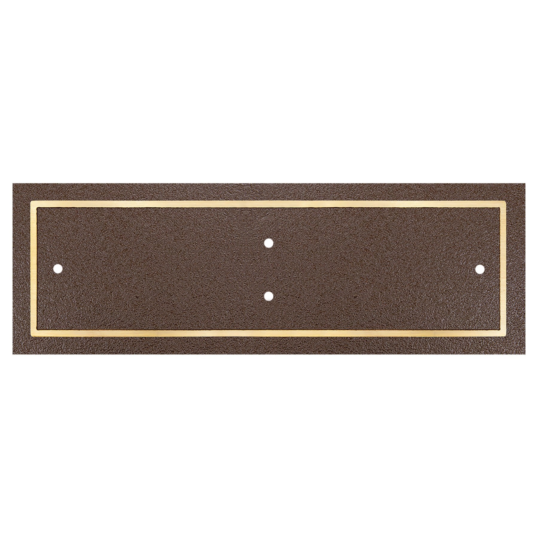 Bronze/Brown Rectangle Cast Aluminum Sign w/2 Screws