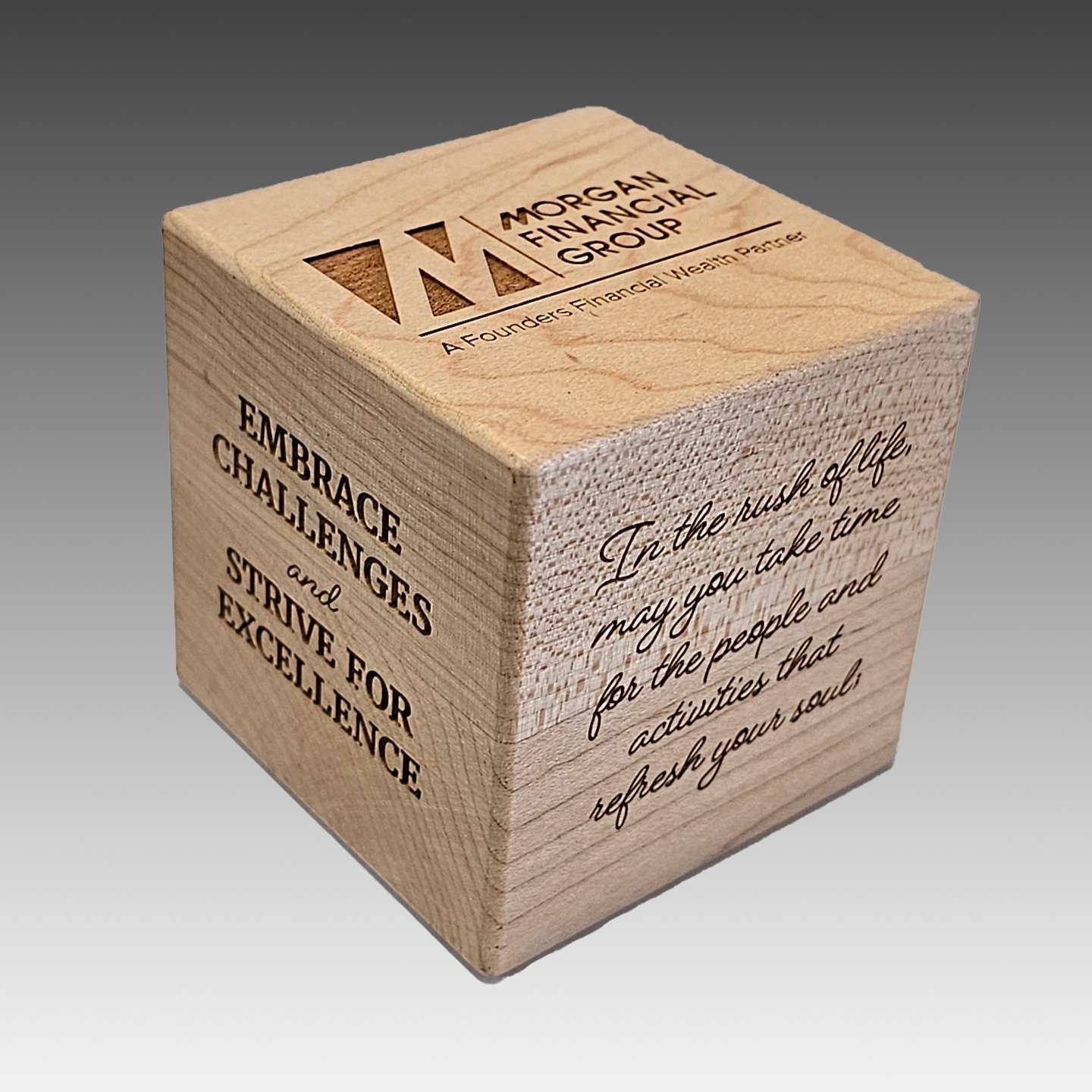 2.75" Wood Inspiration Cube