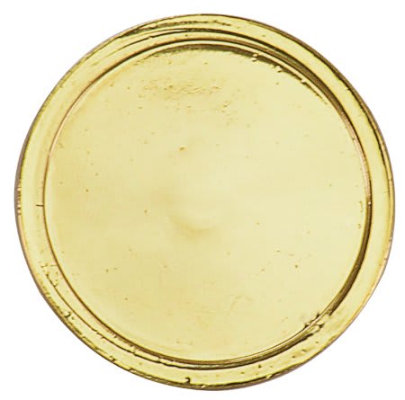 1.75" Gold Plain Edge Coin/Insert Not Incuded