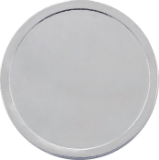 1.75" Silver Plain Edge Coin/Insert Not Included