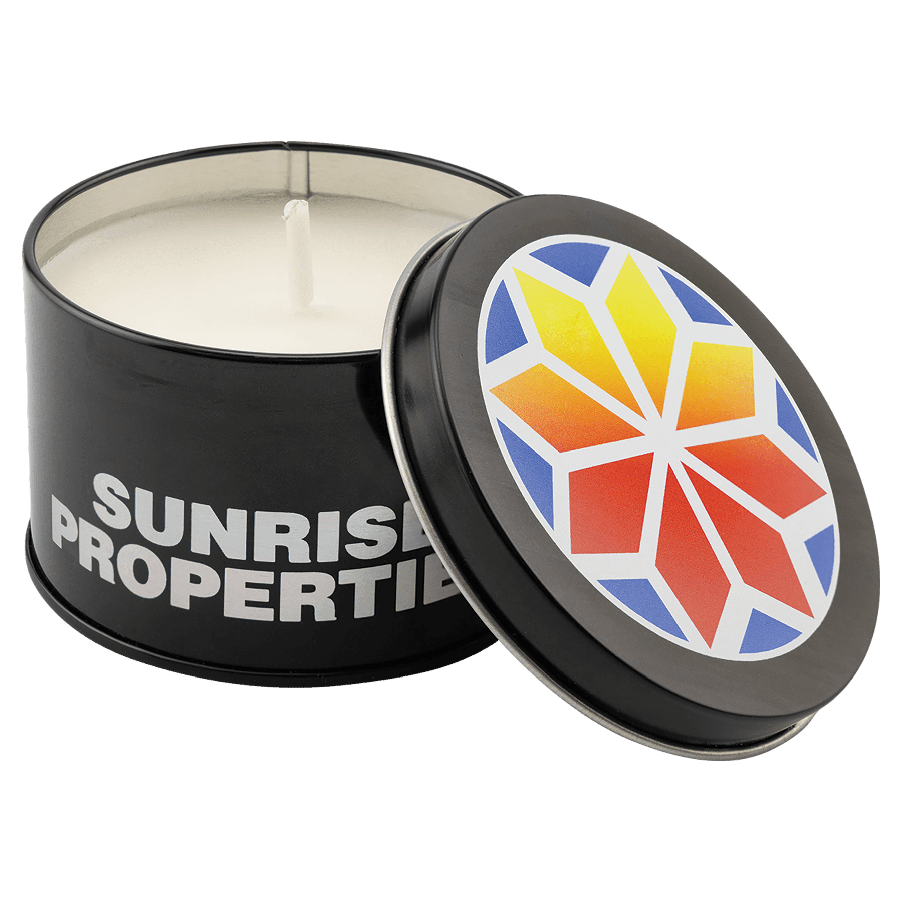 5.3 oz. Candle in a Black Metal Tin - CND02