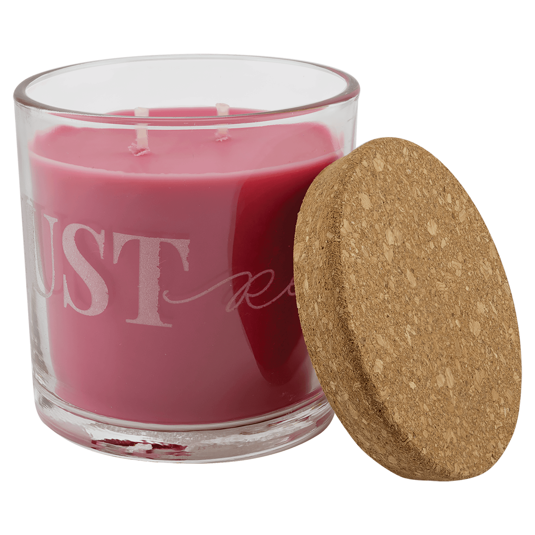 14 oz. Candle in a Glass Holder with Cork Lid - CND03