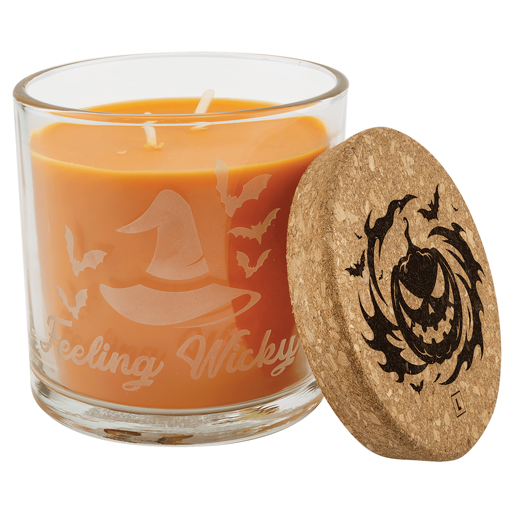14 oz. Candle in a Glass Holder with Cork Lid - CND03