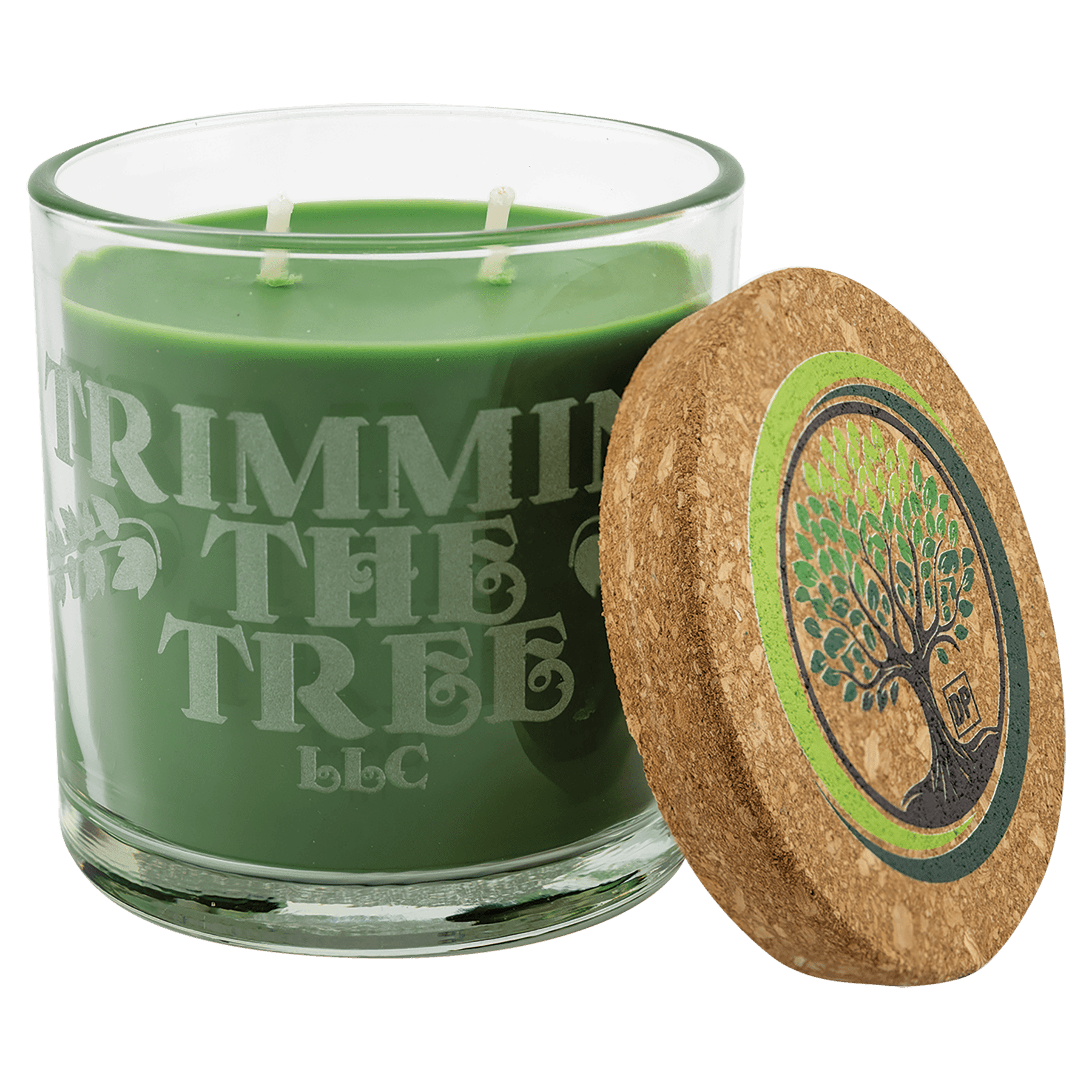 14 oz. Candle in a Glass Holder with Cork Lid - CND03