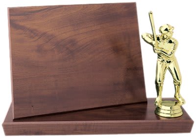 7.75" x 5.75" Cherry Finish Standup Plaque