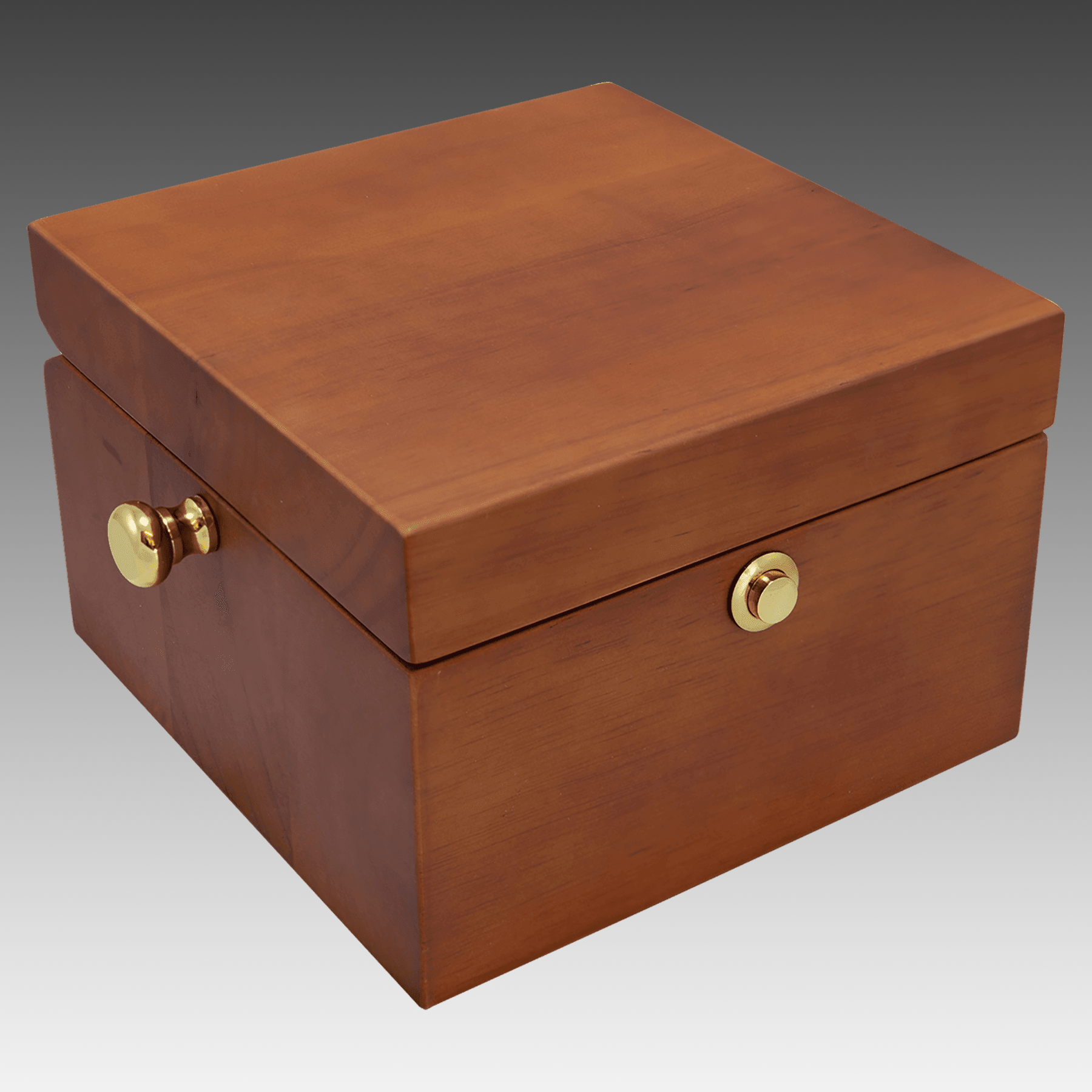 Mahogany Finish Captain's Clock, Brass Clock Housing - CLK61