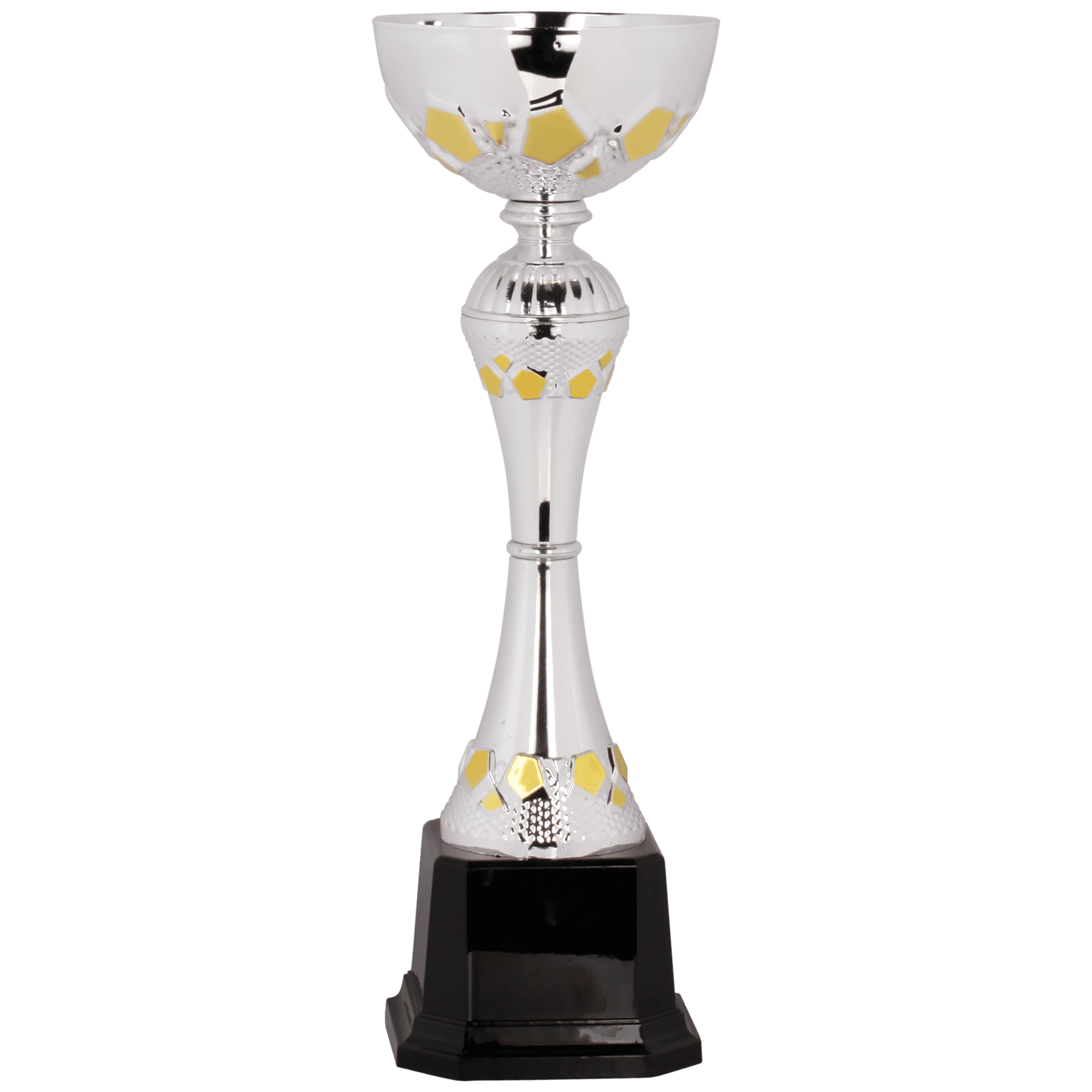 Metal Cup with Handles Trophy on Plastic Base - ACU11