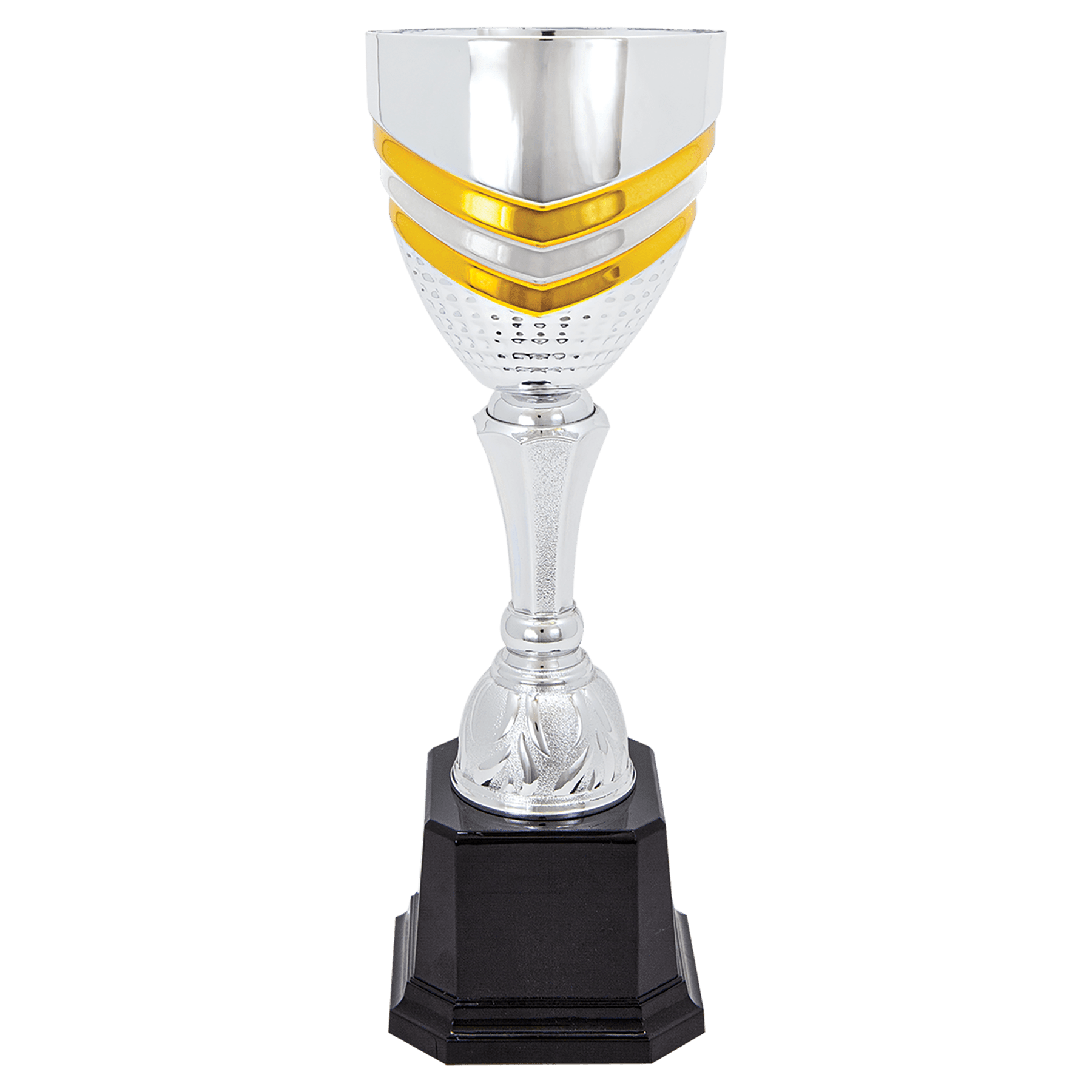 Metal Cup Stripe Trophy - ACU13