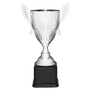 Metal Cup Trophy on Rosewood Royal Piano Finish Base - ACU20