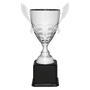 Metal Cup Trophy on Rosewood Royal Piano Finish Base - ACU21