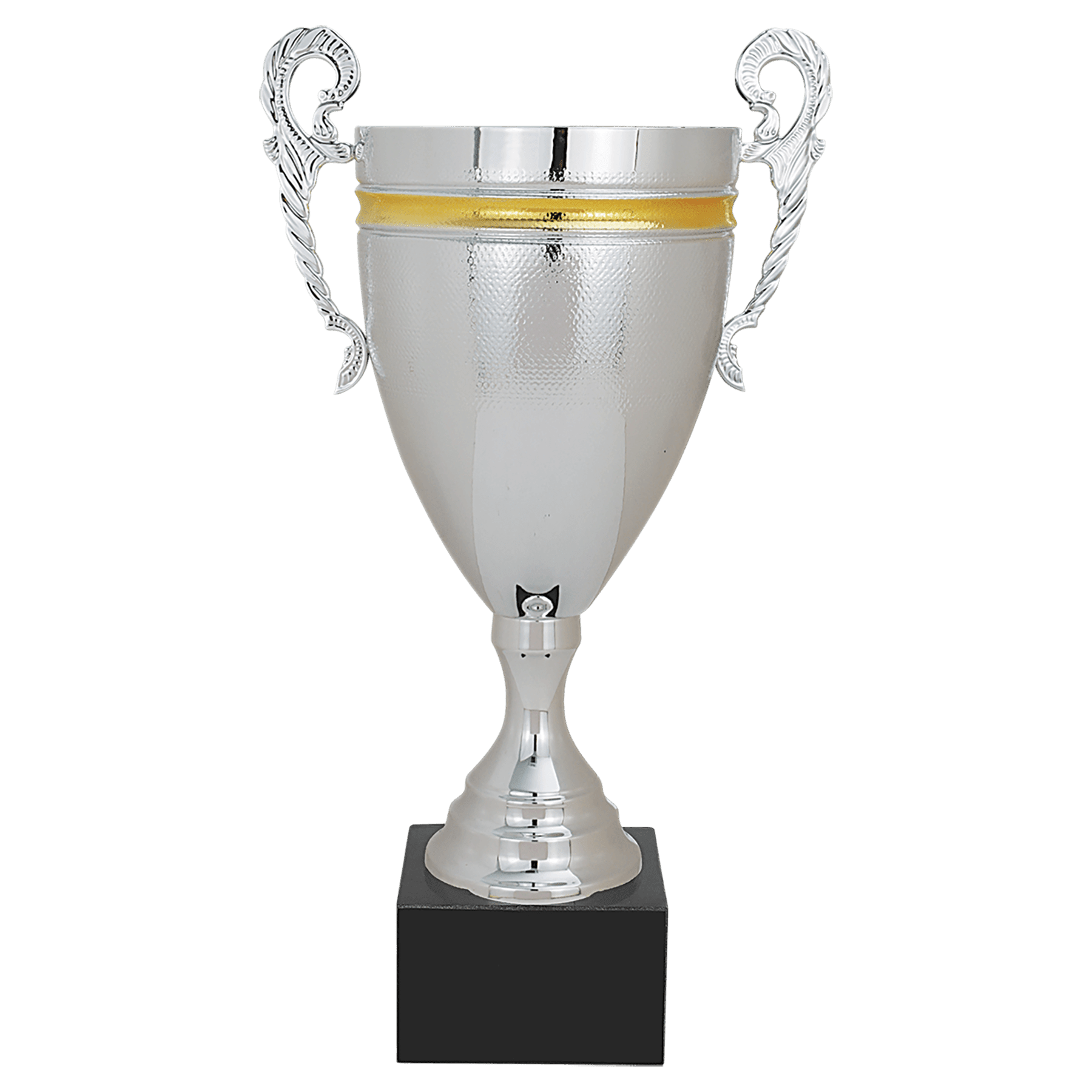 Completed Metal Gold Stripe Cup with Black Marble Base - ACU22
