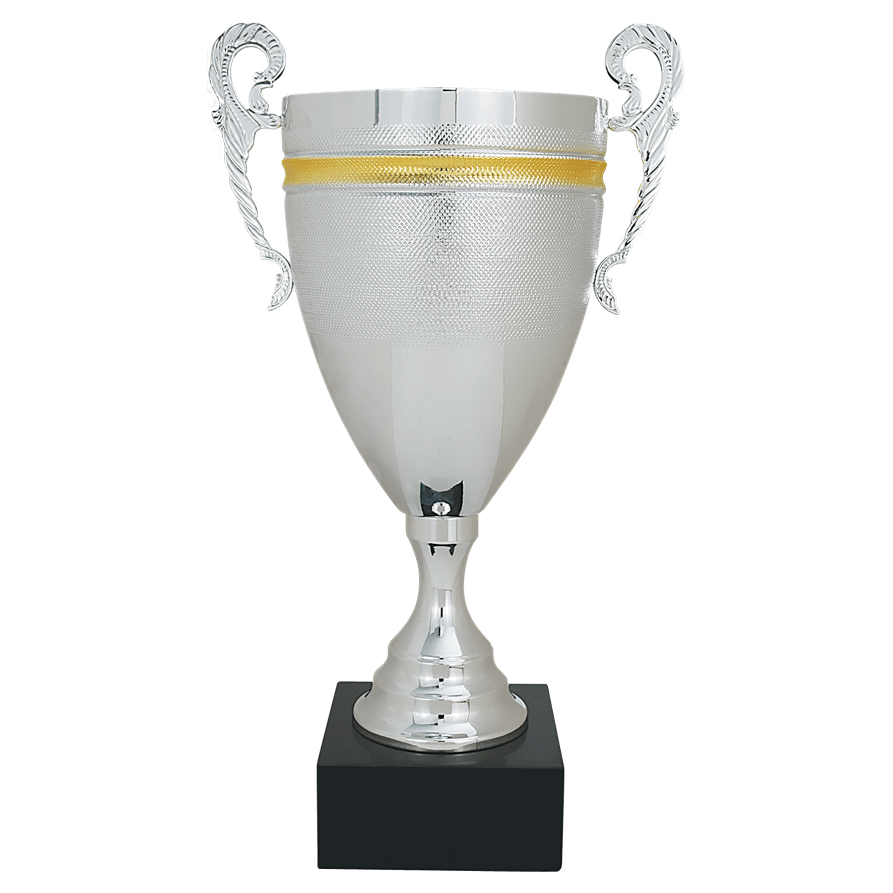 Completed Metal Gold Stripe Cup with Black Marble Base - ACU22