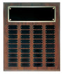 Cherry Finish Completed Perpetual Plaque with 36 Plates