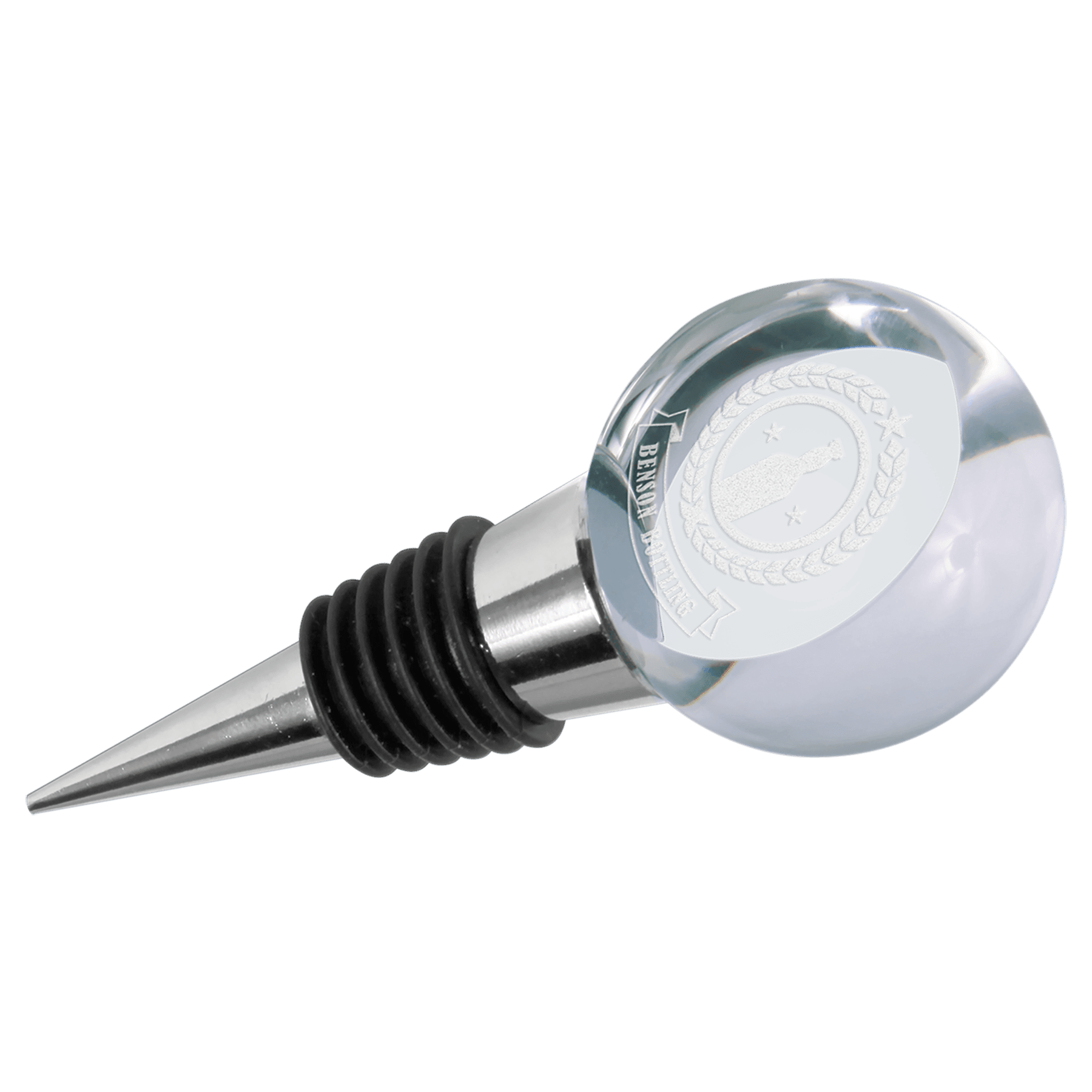 3.875" Crystal Wine Stopper