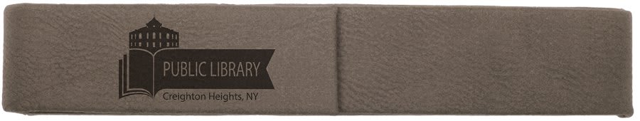 6.5" x 1" Gray Leatherette Single Pen Case