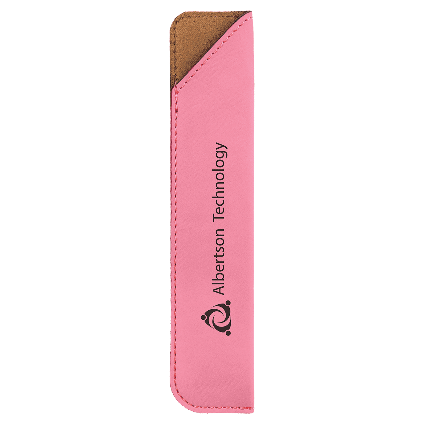 6.25" Pink Leatherette Pen Sleeve