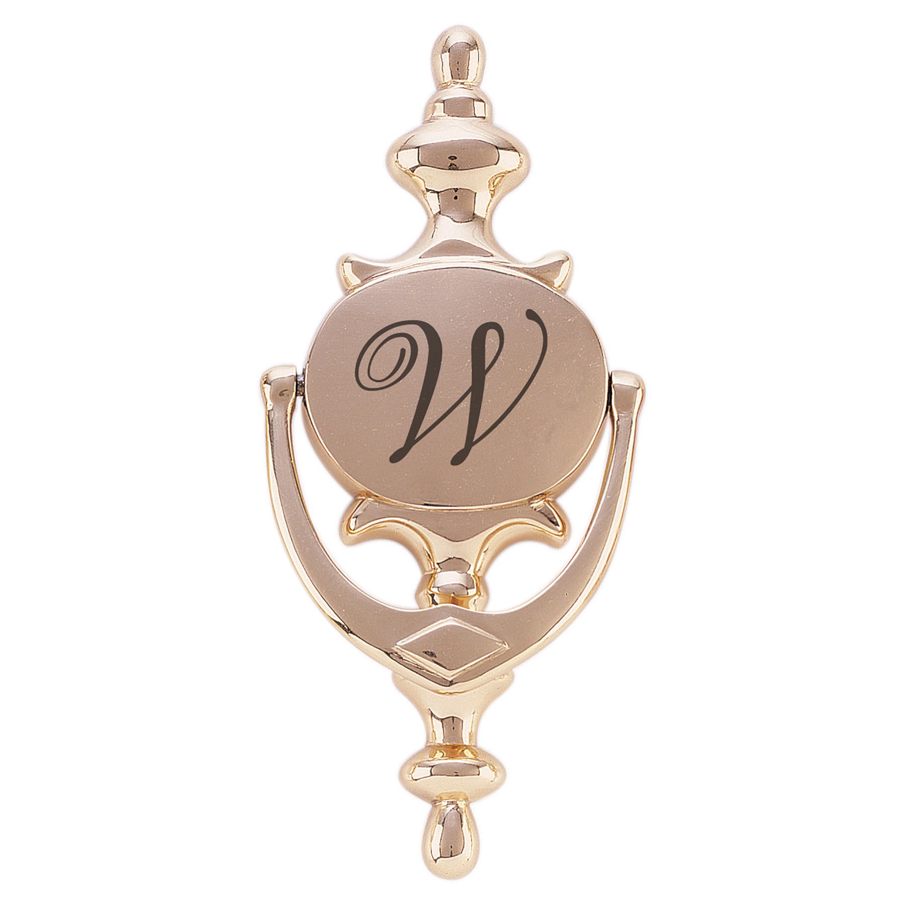 3.5" x 8" Oval Style Brass Door Knocker