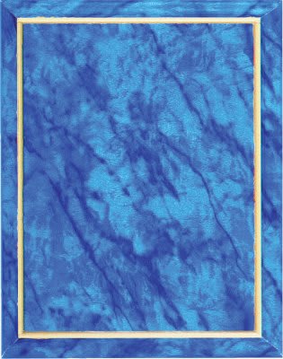 Improved Marble Finish Plaque with Gold Cove Edge - PVM04