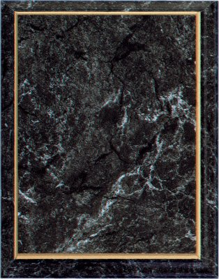 Improved Marble Finish Plaque with Gold Cove Edge - PVM04
