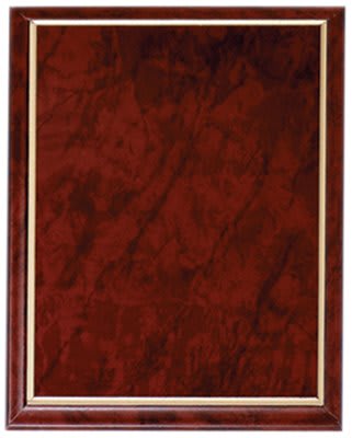 Improved Marble Finish Plaque with Gold Cove Edge - PVM04