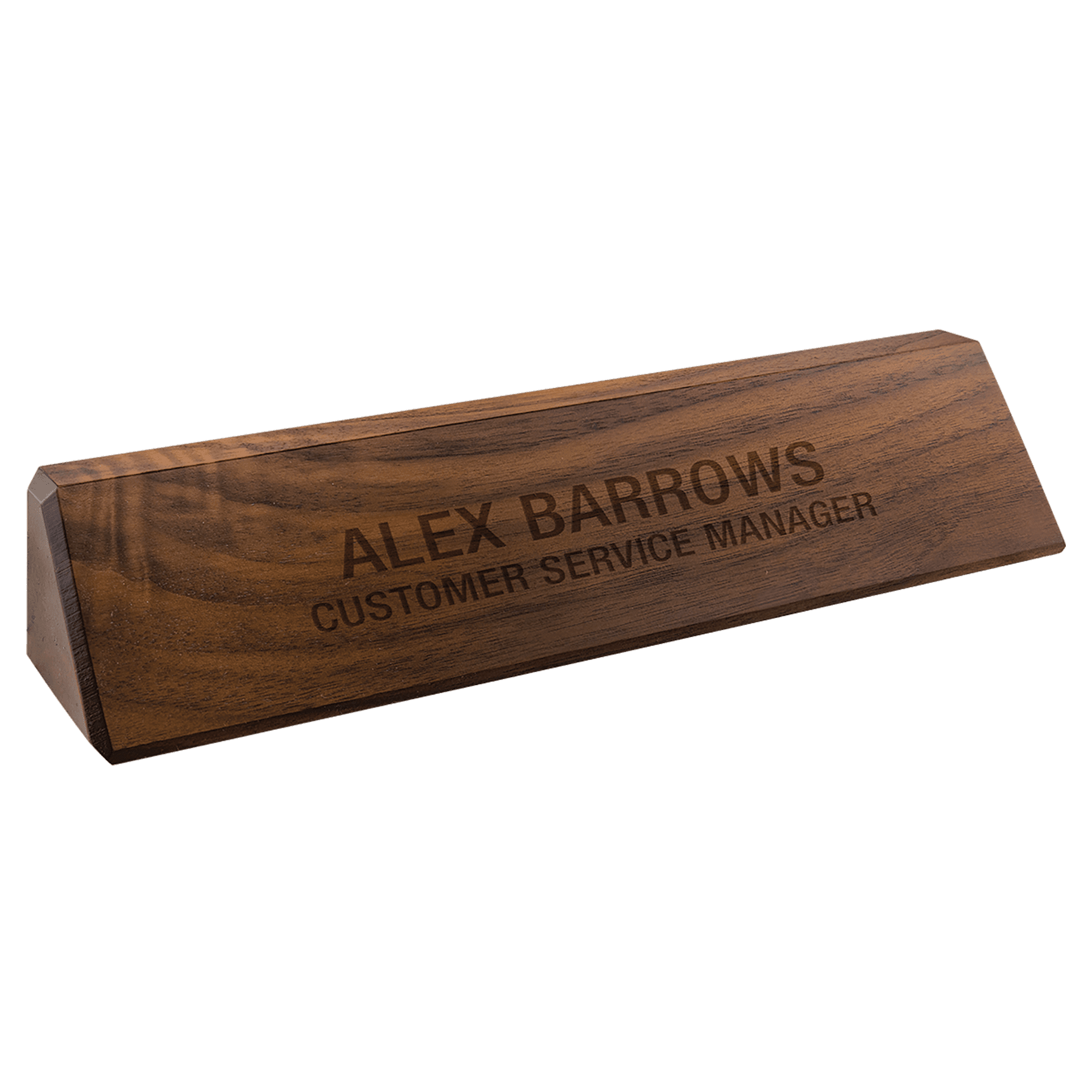 10.5" Genuine Walnut Desk Wedge