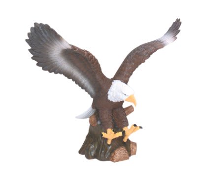 9.5" Hand Painted Eagle Resin