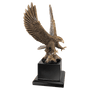 10.75" Antique Gold Eagle with Base
