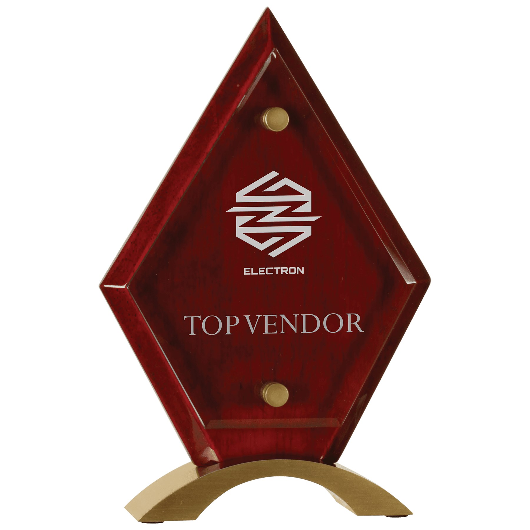 8.5" Diamond Rosewood Piano Finish Floating Acrylic Standup