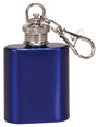 1 oz. Gloss Blue Flask Keychain