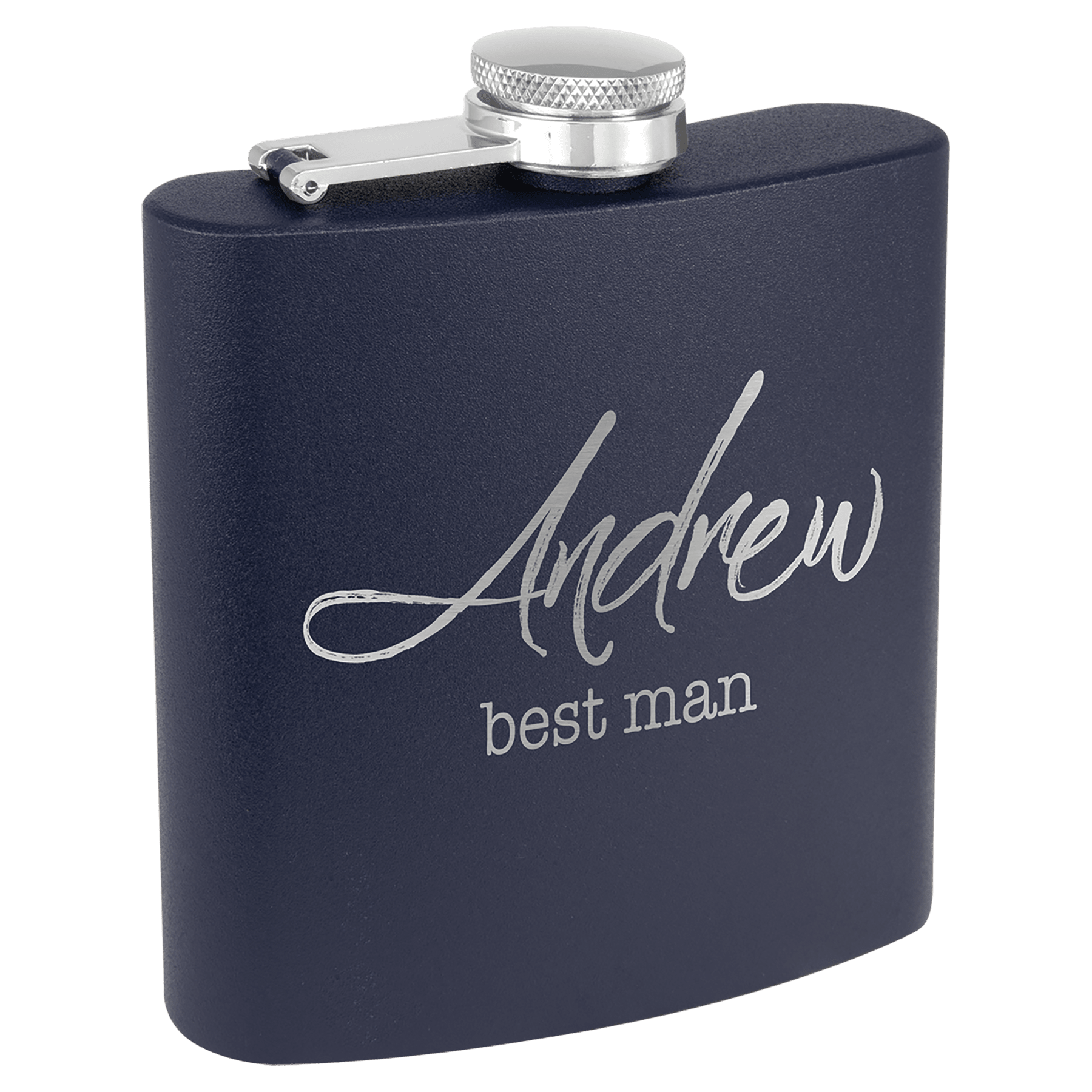 6 oz. Matte Powder Coated Stainless Steel Flask - FLSK03