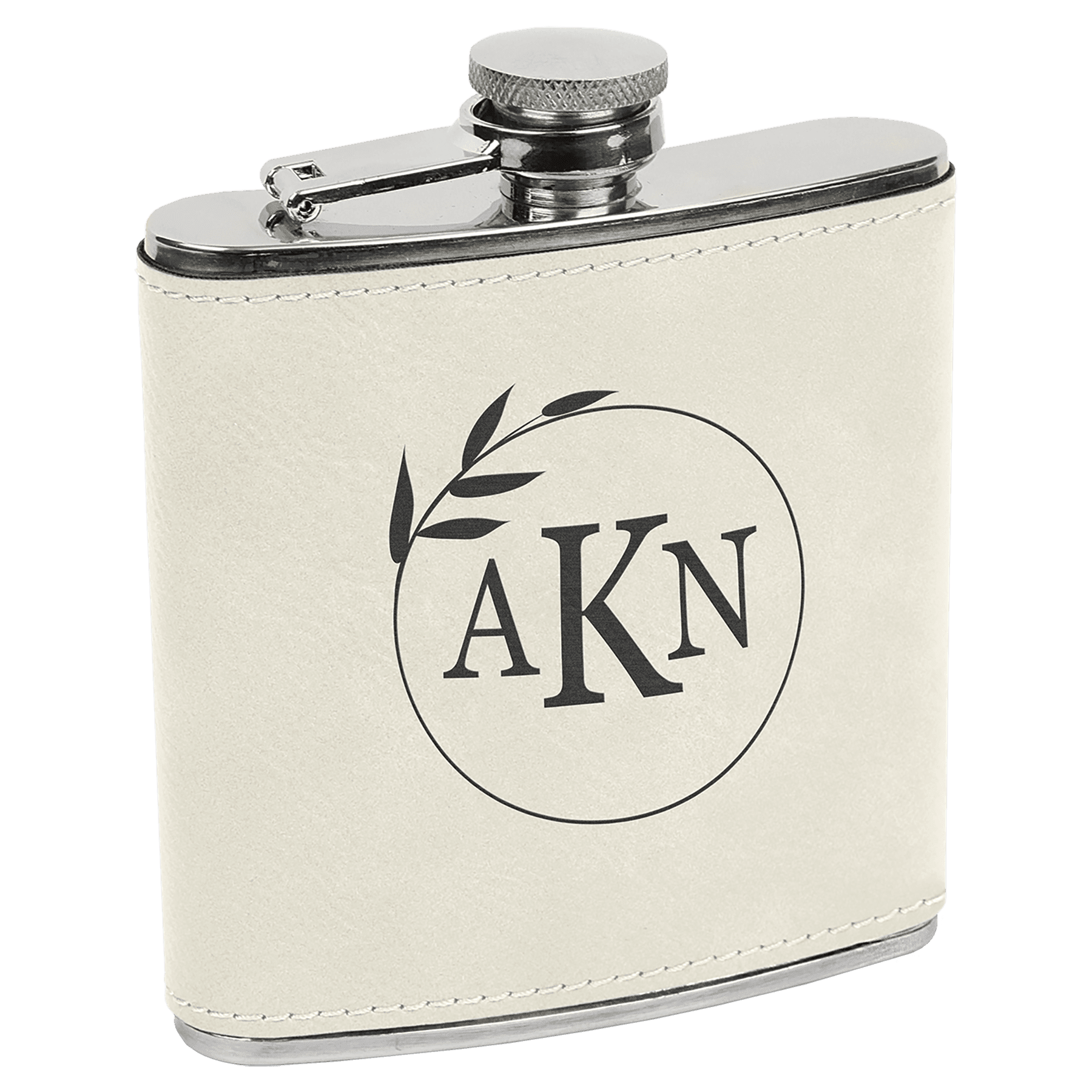 6 oz. Leatherette Stainless Steel Flask - FLSK05