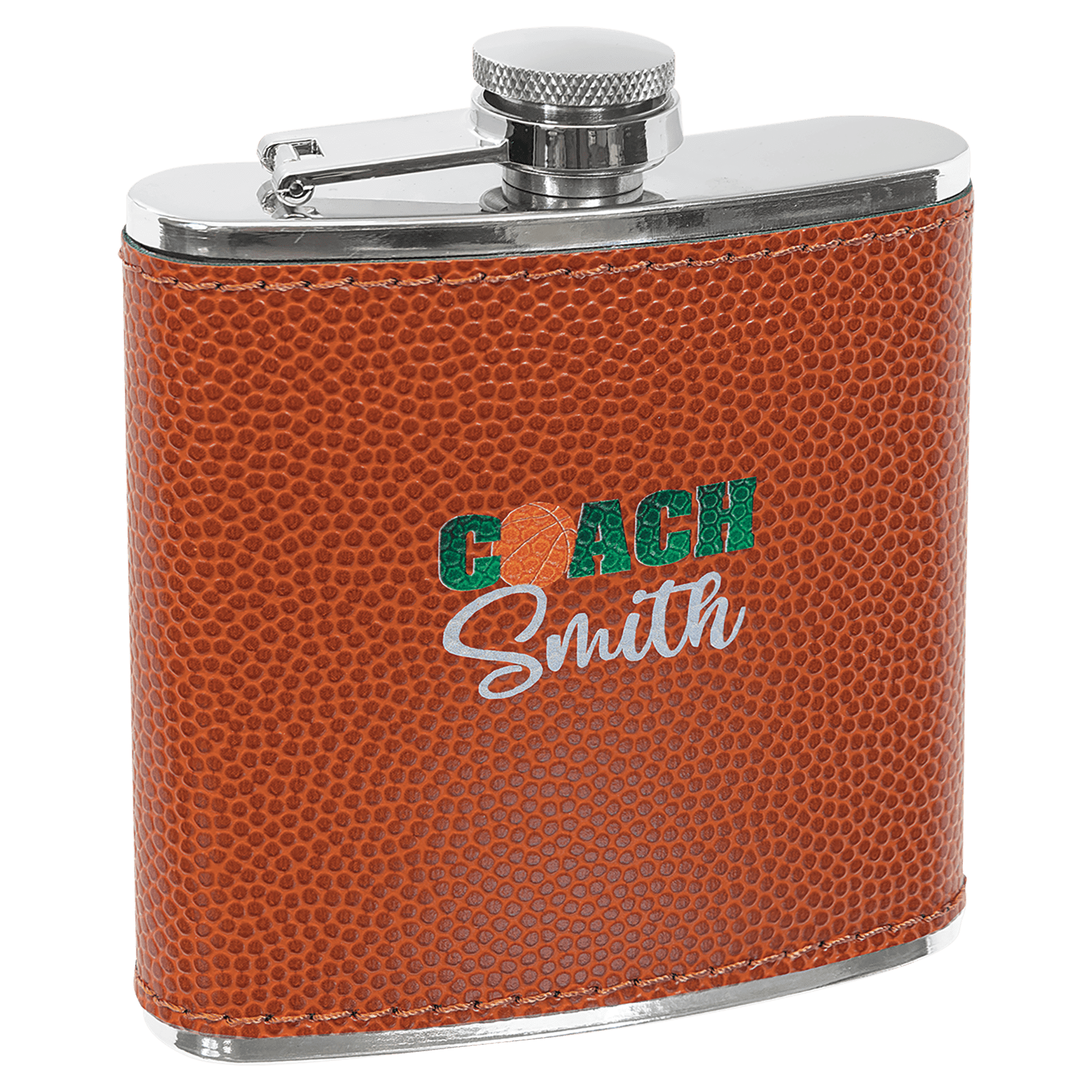 6 oz. Leatherette Stainless Steel Flask - FLSK05