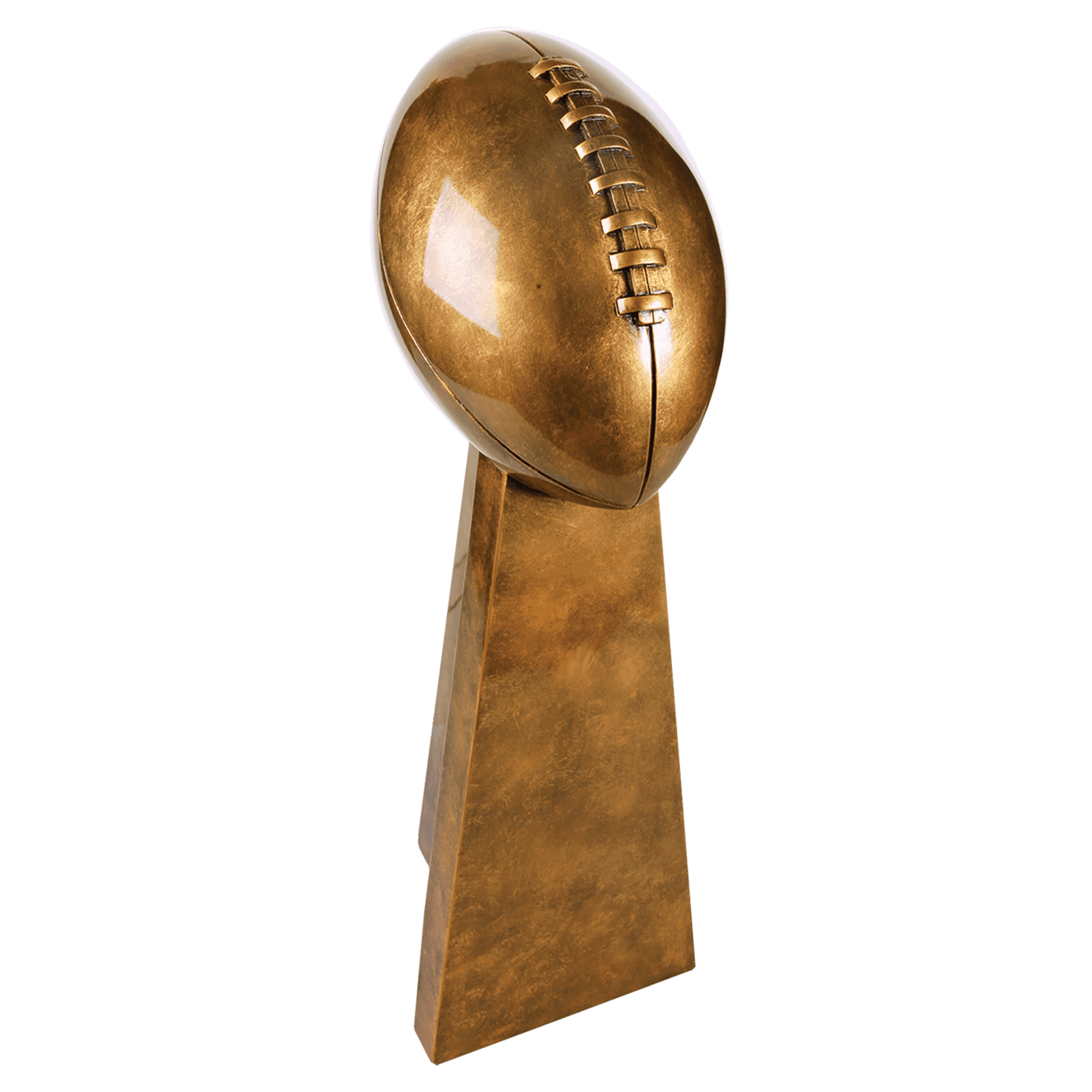 10.25" Antique Gold Football Resin