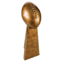 10.25" Antique Gold Football Resin