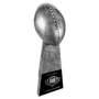 10.25" Antique Silver Football Resin