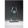 5" x 8" Premium Series Jade Glass Award