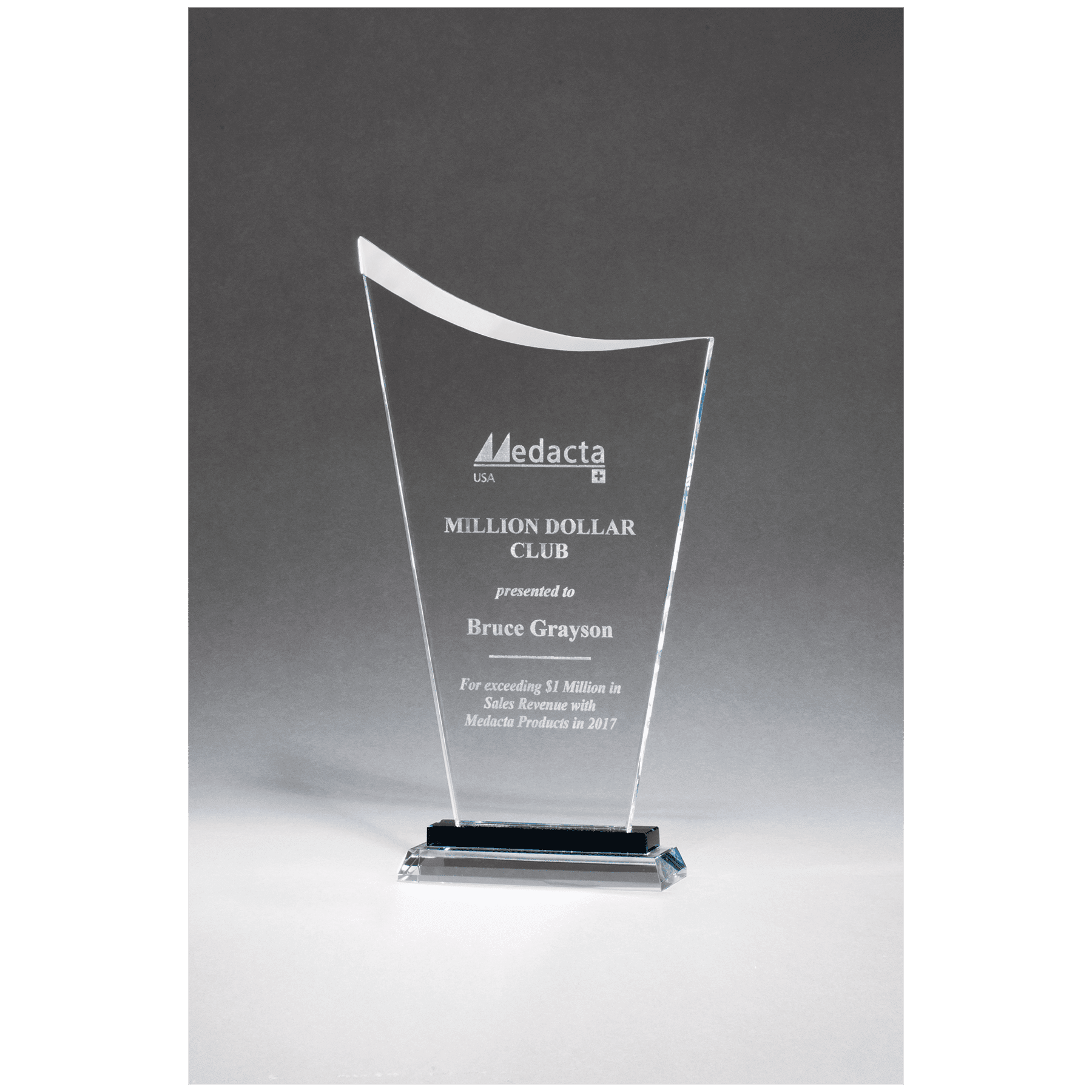 Contemporary Glass Award with Pedestal Base - AGX05
