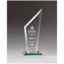3.4" x 8.75" x.4" Thick Clear Glass with Prism Effect Base